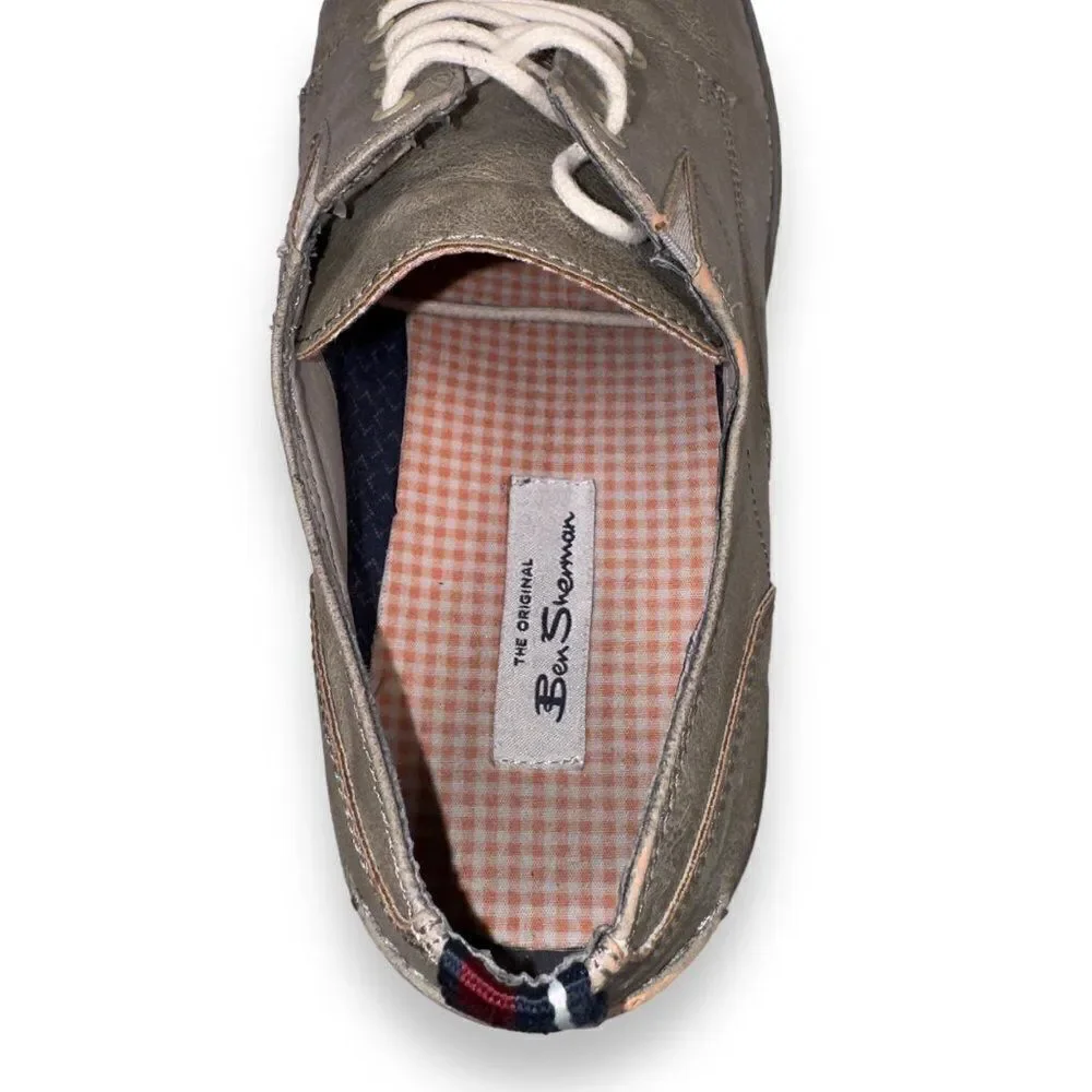 Ben Sherman Countryside Derby Plain Toe Oxford Grey BNMS20018‎ Men's 11